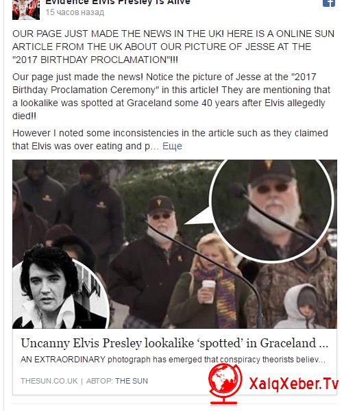 Elvis Presli sağdır – Fotofakt
