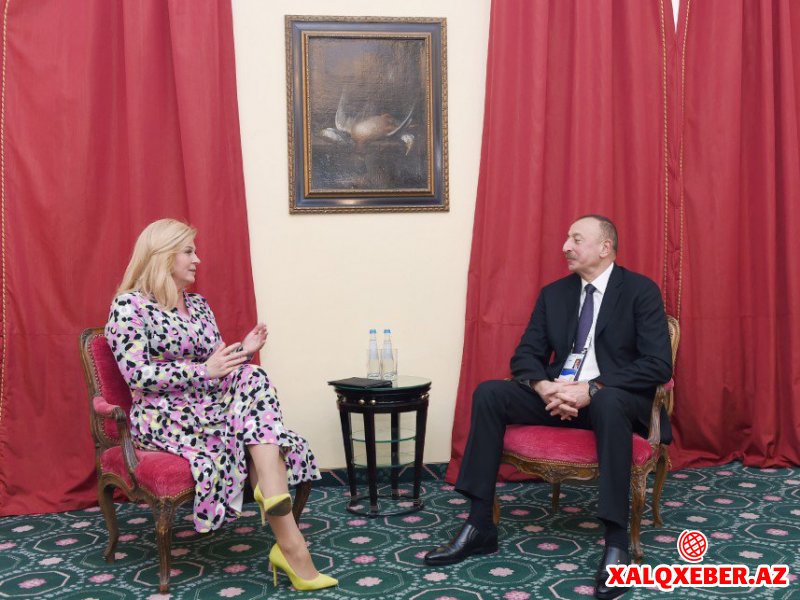 Prezident İlham Əliyev xorvat həmkarı ilə görüşdü – Fotolar