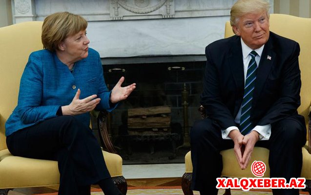 Merkel ABŞ-da pərt oldu - Tramp onun əlini geri çevirdi + Video