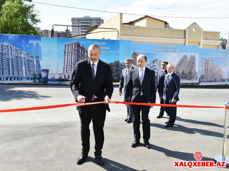Prezident yeni binanın açılışında - Fotolar