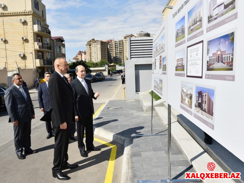 Prezident yeni binanın açılışında - Fotolar