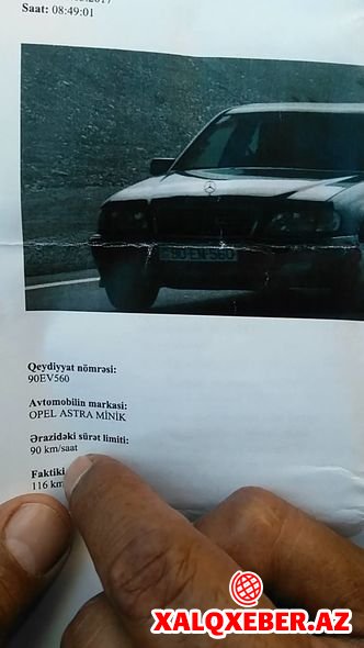 Növbəti protokol müəmması: Şəkildə “Mercedes”, cərimə olunan “OPEL” – FOTO
