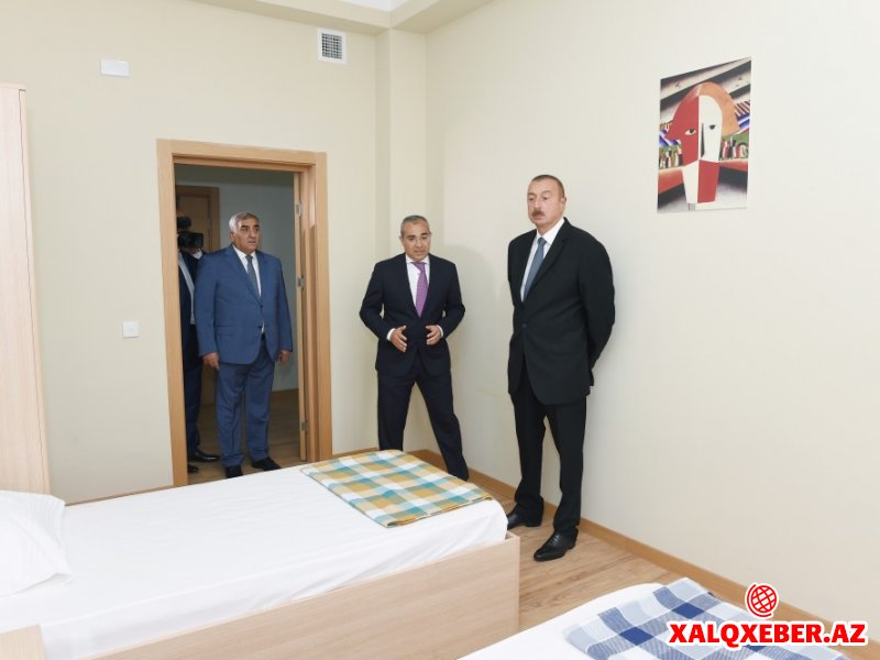 Prezident Zuğulba tədris idman bazasının açılışında iştirak edib (FOTOLAR)