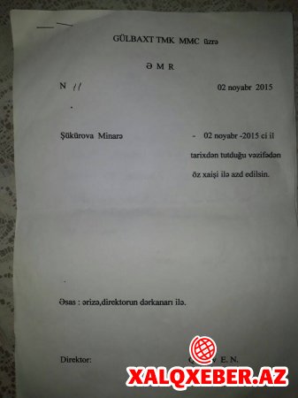 "Gülbaxt" tikinti MMC: 1-ci qrup əlil məzuniyyət pulunu ala bilmir - FOTO