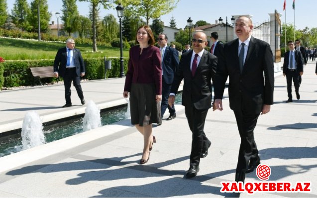 Prezident Ankaradakı Heydər Əliyev Parkında - Fotolar