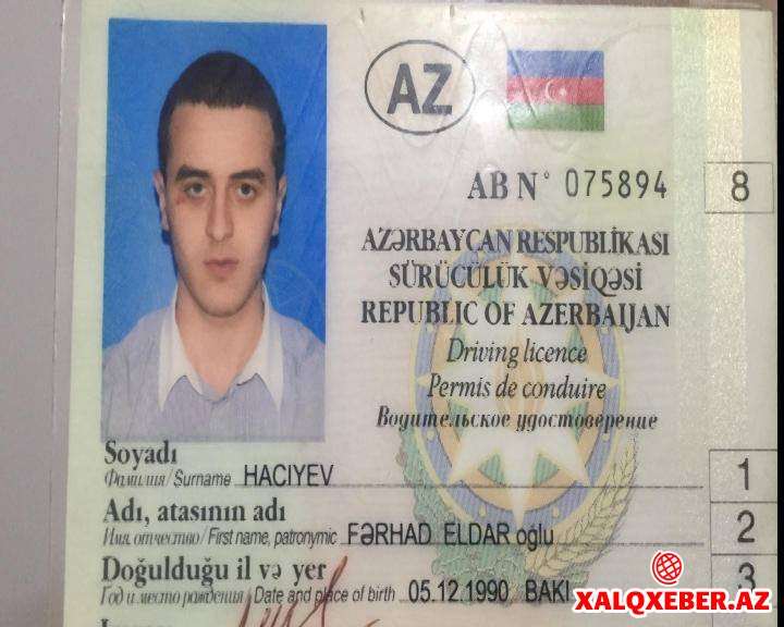 AZAL-ın vitse-prezidentinin oğlu sərxoş halda saxlanıldı - FOTO