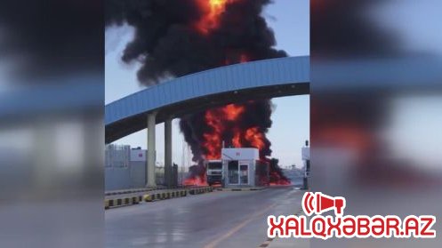 Terroristlər Azərbaycana aid neft maşınını partlatdı -   VİDEO