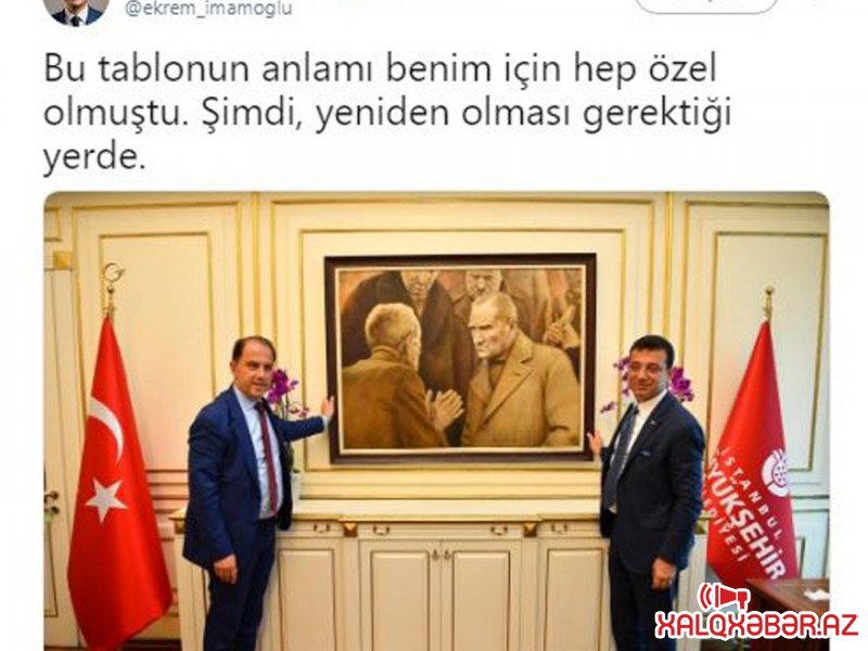 Əkrəm İmamoğlunun ilk addımı Atatürklə bağlı oldu – Foto