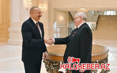 Prezident İlham Əliyev Mixail Qusmana “Şərəf” ordenini təqdim edib