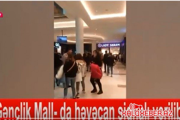 Gənclik Mall-da HƏYƏCAN - İnsanlar təxliyyə olundu (VİDEO)