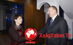 İlham Əliyev İsveçrə prezidenti ilə görüşdü