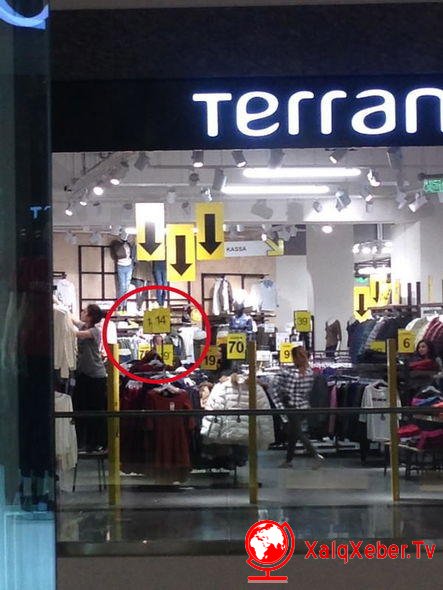 Bakıda məşhur “Terranova” mağazası müştəriləri aldadır-FOTO