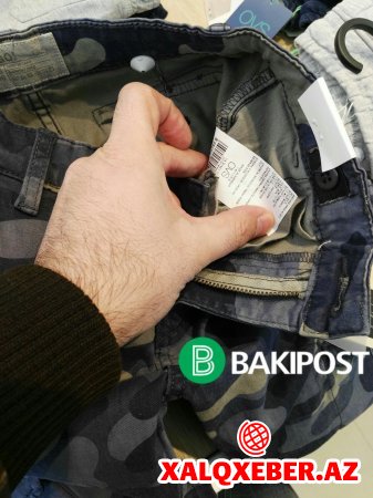 Ermənistan malları Bakının brend mağazalarında - HƏRBİ PALTARLAR/ FOTOLAR