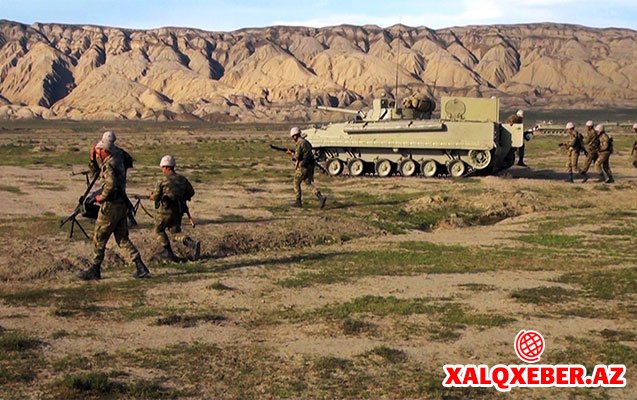 Azərbaycan ordusunun təlimindən yeni FOTOLAR