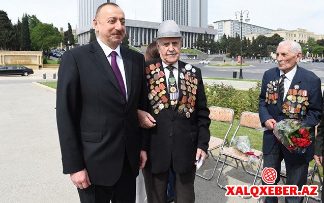 Prezidentlə xanımının veteranlara diqqəti - Fotolar