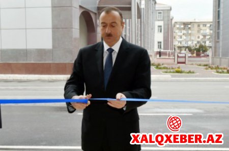 Prezident Bakı Şəhər Statsitika İdarəsinin yeni binasının açılışında