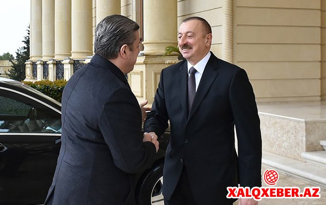 İlham Əliyev Gürcüstanın baş naziri ilə görüşüb