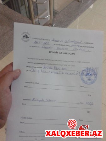 AZƏRBAYCAN UNİVERSİTETİNDƏ İKİLİ MÜHASİBATLIQ - Borca görə qovduqları tələbələrin attestatlarını girov saxlayırlar-FOTO
