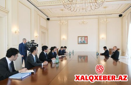 Prezident İlham Əliyev Yaponiyanın xarici işlər nazirini qəbul edib