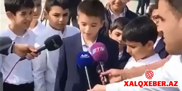 İlham Əliyevin nəvəsi müsahibə verdi (VİDEO)