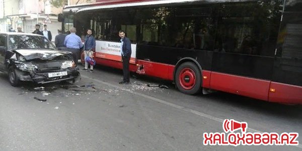 "Baku Bus"un avtobusu qəzaya düşdü: yaralılar var