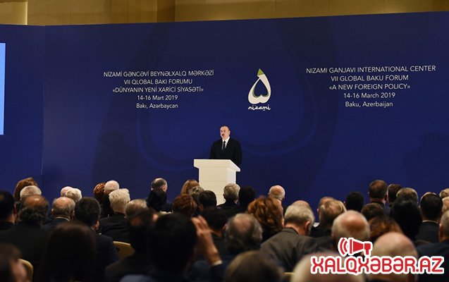 Prezident VII Qlobal Bakı Forumunda