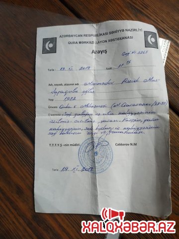 "Rəis dedi, yazmasa, aparın, tualetdə başını murdarlayın''