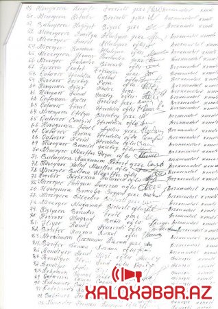 Rektorun işdən çıxardığı müəllimin müdafiəsinə 8 kəndin sakinləri qalxdı - FOTOLAR