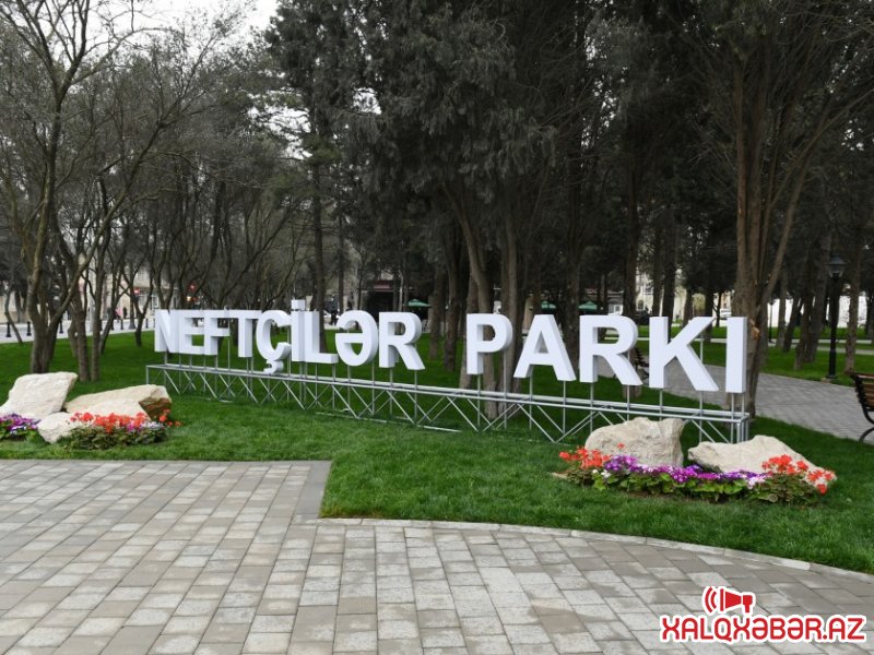 Qaraçuxurdakı “Neftçilər parkı” zülmətə qərq olub – 6 gün əvvəl Prezident açılışında iştirak etmişdi (FOTO)