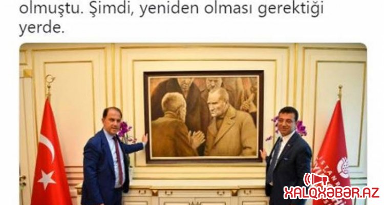 Əkrəm İmamoğlunun ilk addımı Atatürklə bağlı oldu – Foto