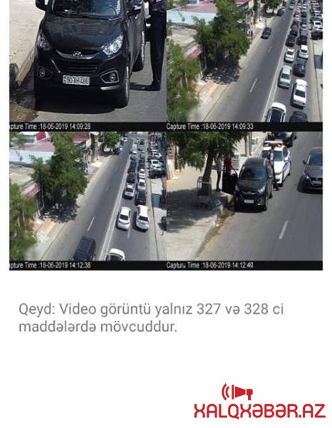 Yol polisi saxladı, BNA cərimə yazdı – Bakıda kuryoz hadisə - FOTO