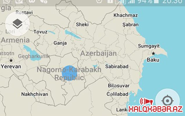 “Maps.me”dən Azərbaycana qarşı hörmətsizlik