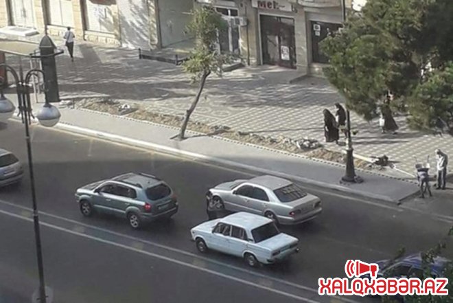 Yaşıllığı söküb yerinə daş döşəyirlər – Fotolar