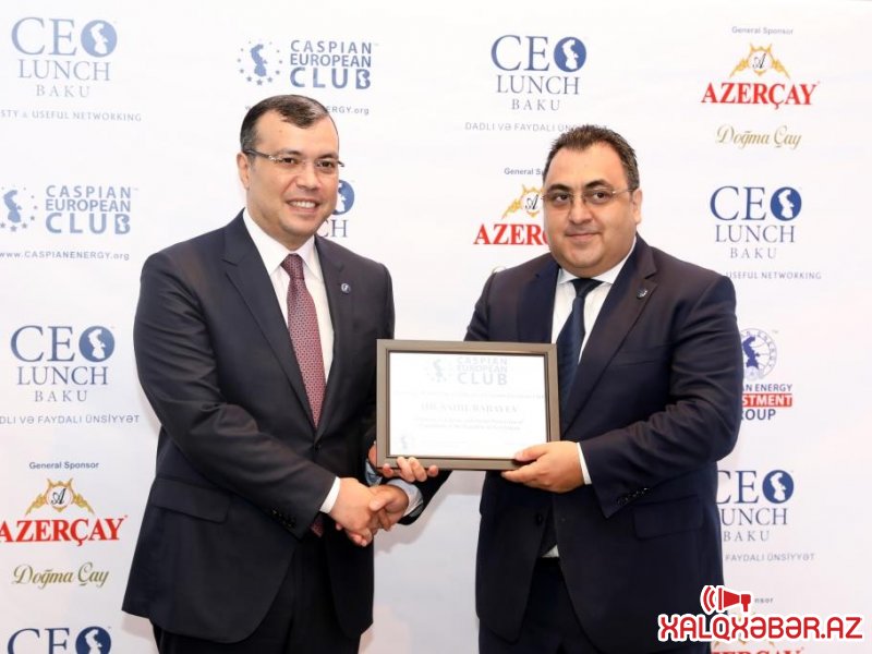 Nazir Sahil Babayev CEO Lunch Baku-nun fəxri qonağı olub