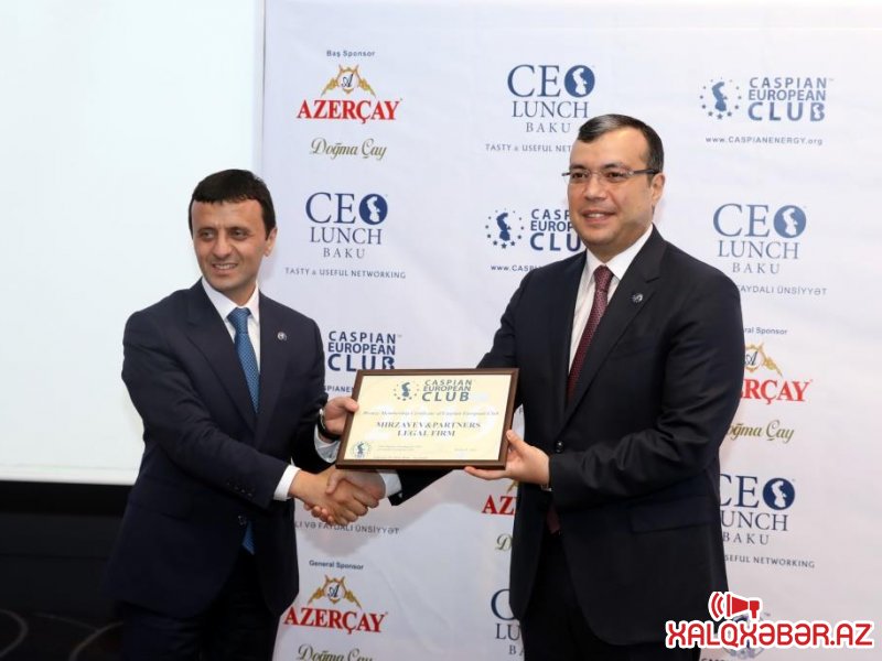 Nazir Sahil Babayev CEO Lunch Baku-nun fəxri qonağı olub 