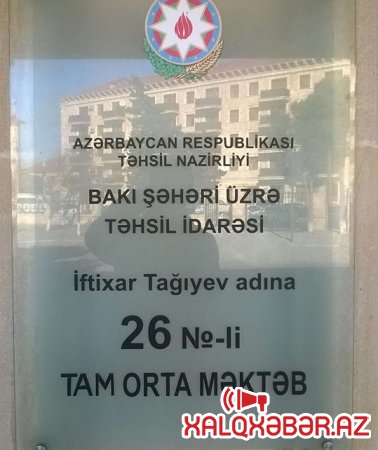 Buzovna 26 Nömrəli Məktəbində Rüşvət Tuğyanı