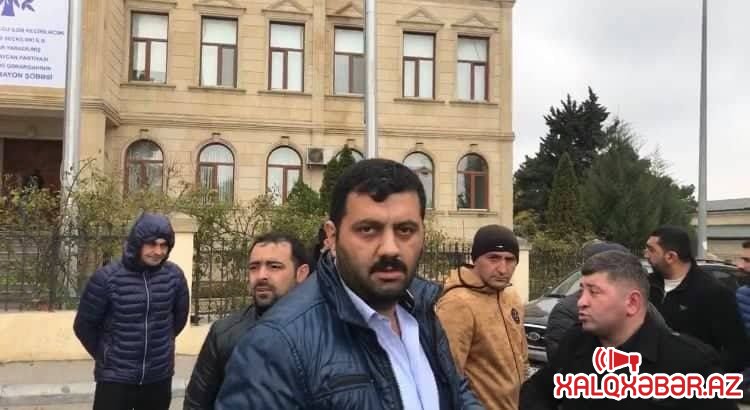 Gürcüstan vətəndaşları Bakıda etiraz aksiyası keçirdi - FOTO