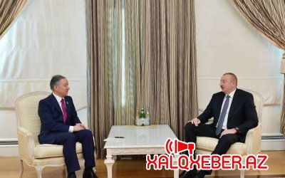 Azərbaycan Prezidenti Qazaxıstan Parlamenti Məclisinin Sədrini qəbul edib