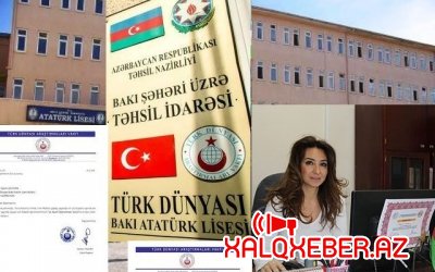 Bakı Atatürk liseyində müdhiş saxtakarlıq