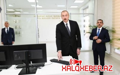 Prezident “Şəmkirçay” Sutəmizləyici Qurğular Kompleksinin açılışında iştirak edib