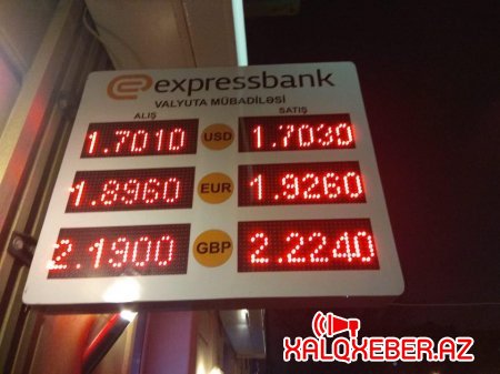 "Express Bank"dan devalvasiya ajiotajı - FOTO