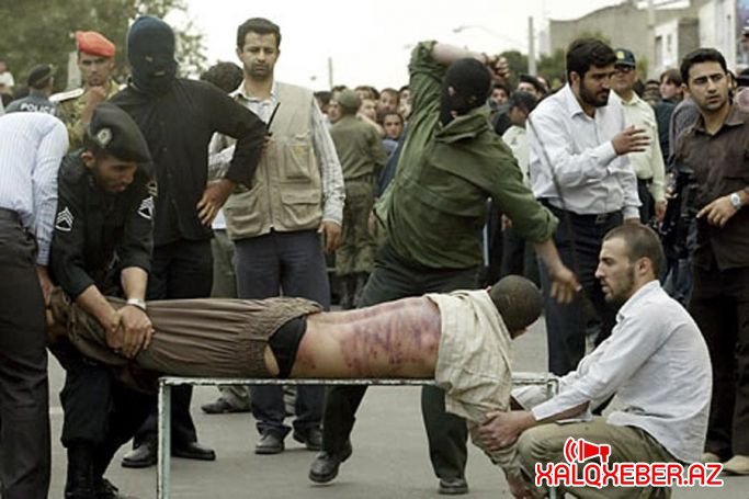 İranda qorxunc olay — Azərbaycanlılar şallaqlandı — FOTO