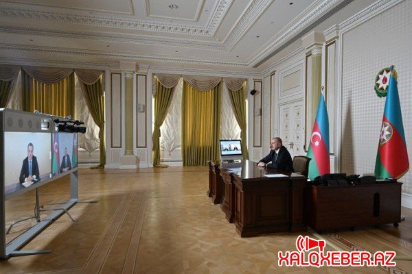 Prezident Ceyhun Bayramovu videoformatda qəbul etdi