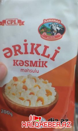 "Ərikli Kəsmik" aldı, içindən böcək çıxdı... - FOTO