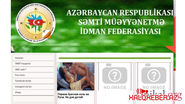Federasiyanın saytında porno görüntülər təbliğ olunur - FOTO