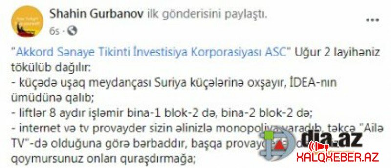 ""Akkord"un "Uğur 2" layihəsi Suriya küçələrini xatırladır..." - GİLEY