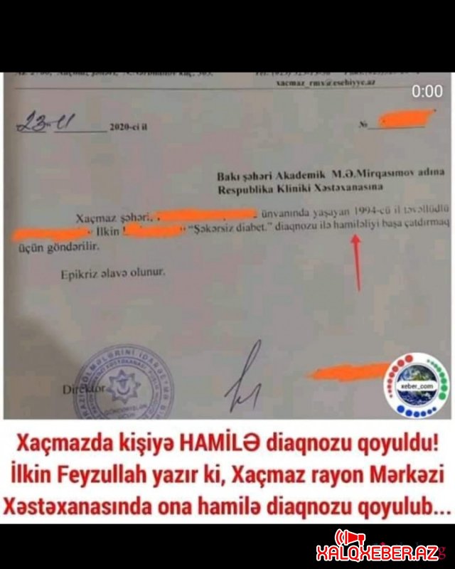Azərbaycanda 26 yaşlı oğlana hamilə olması ilə bağlı göndəriş verildi - AÇIQLAMA (Foto)