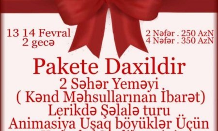 Deputatdan qanunlara “atəşin salam” – “Relax” sevgililər günü turları təşkil edib