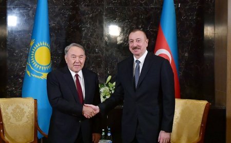 Nursultan Nazarbayev Azərbaycan Prezidentini təbrik edib
