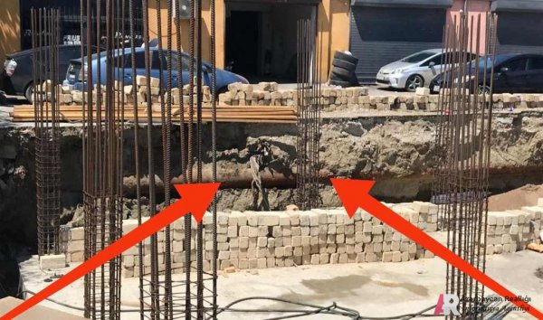 Nərmanov rayonunda inşa edilən naməlum obyekt problemlər yaradır - VİDEO